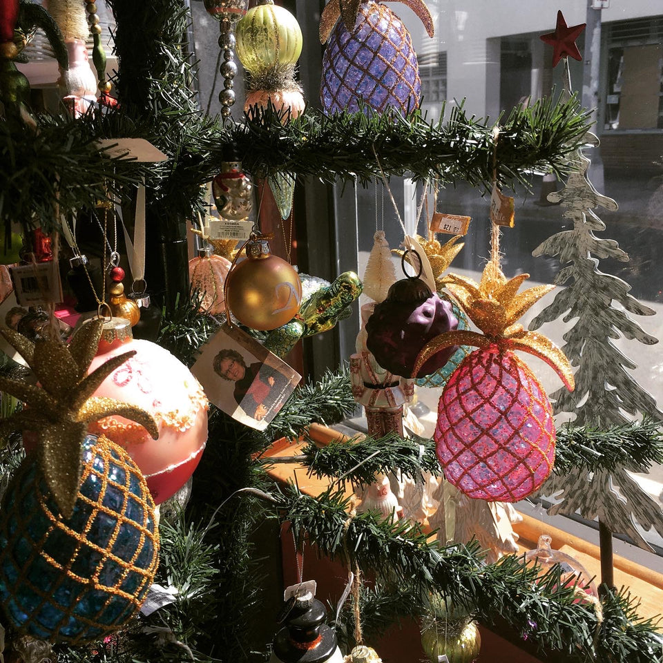 Glass Pineapple Ornament