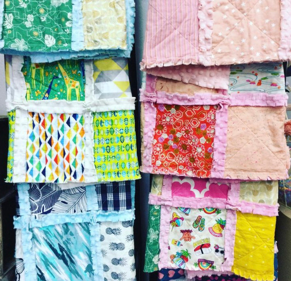 many colors of patchwork quilts for babies