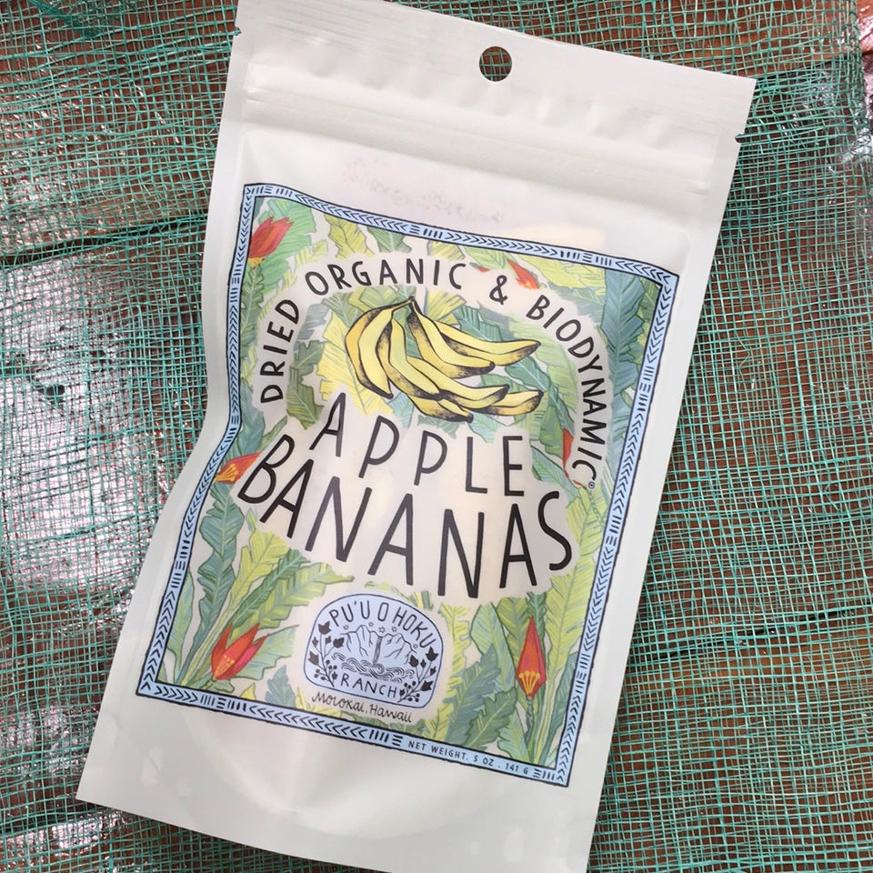 CLose up of Apple Banana package
