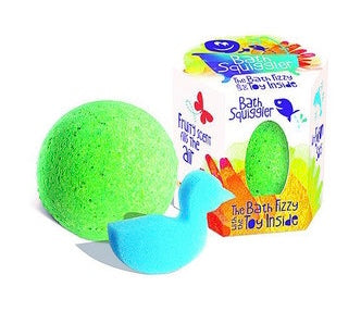 Bath Squiggler box and one open with duck toy displayed