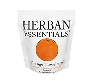 Bag of Orange Herban Essential Towelettes