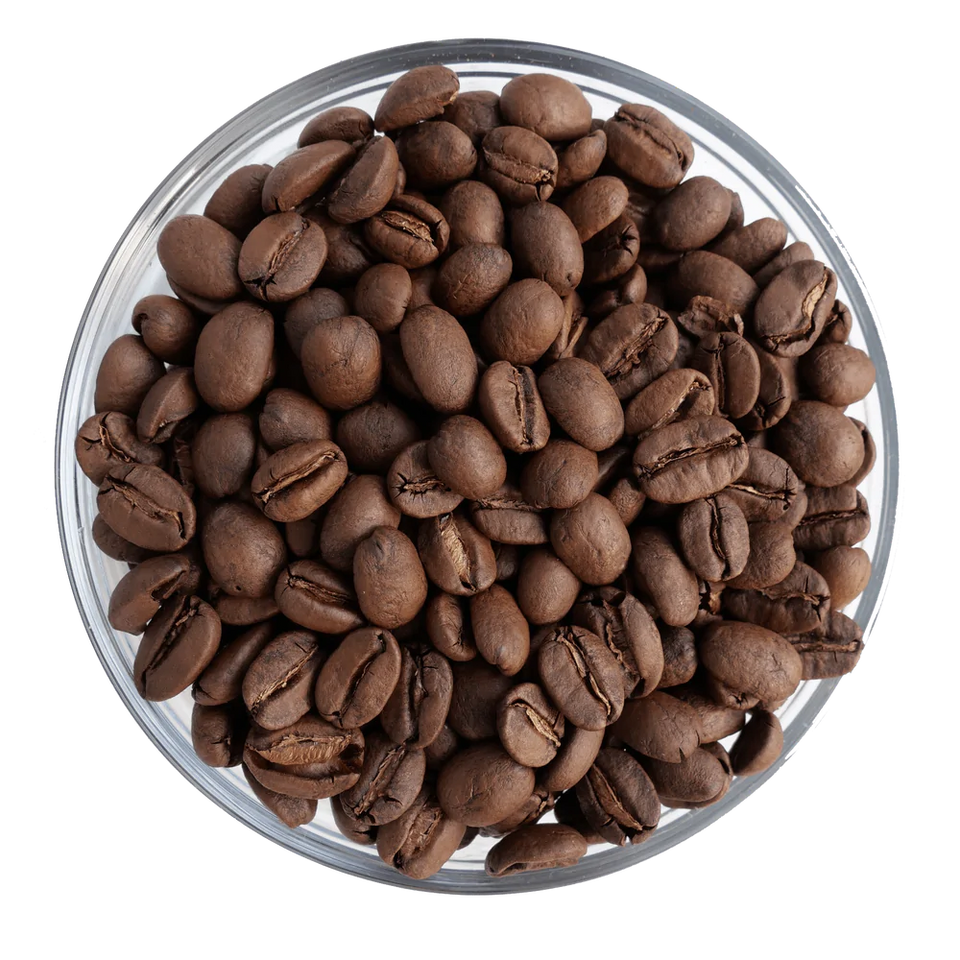 photo of a bowl of coffee beans