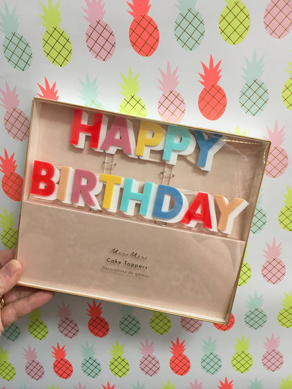 acrylic cake topper - Happy Birthday