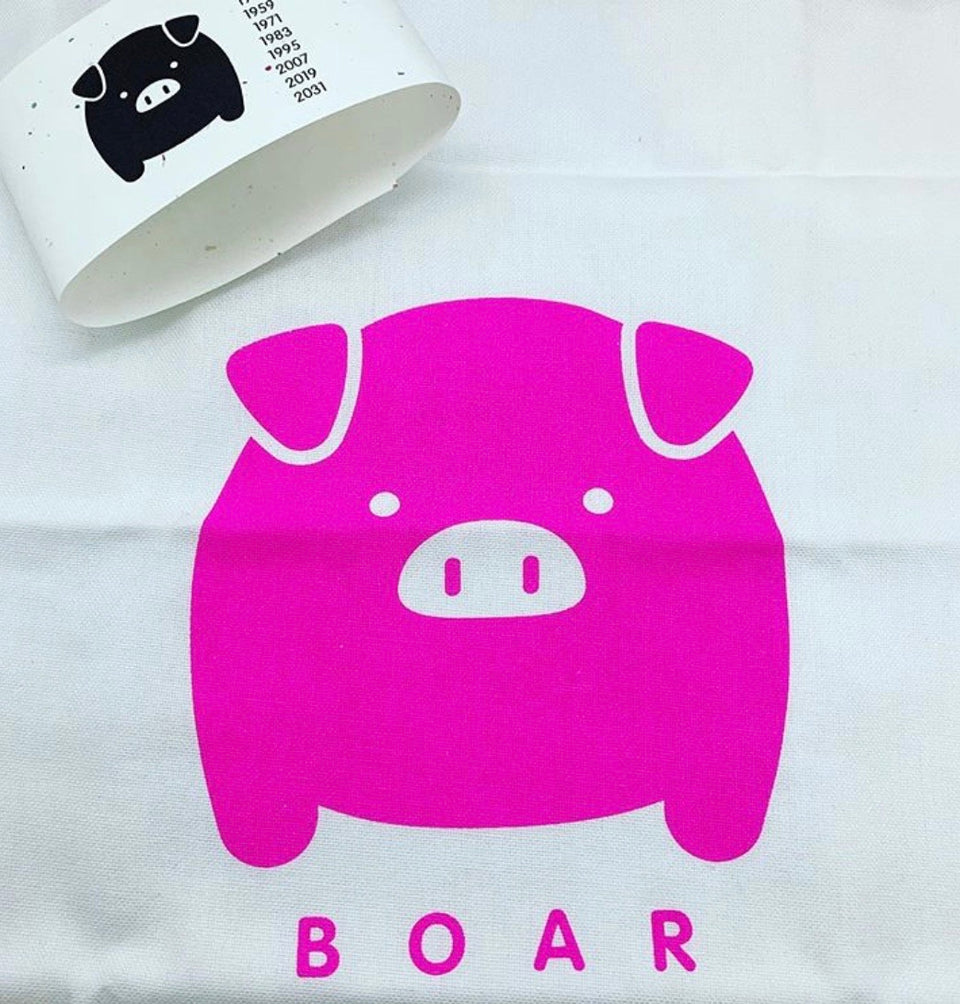 boar dishtowel