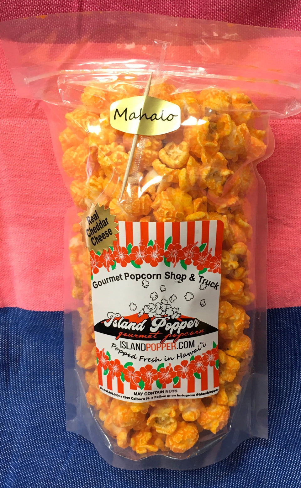 Close up of popcorn cheddar flavor