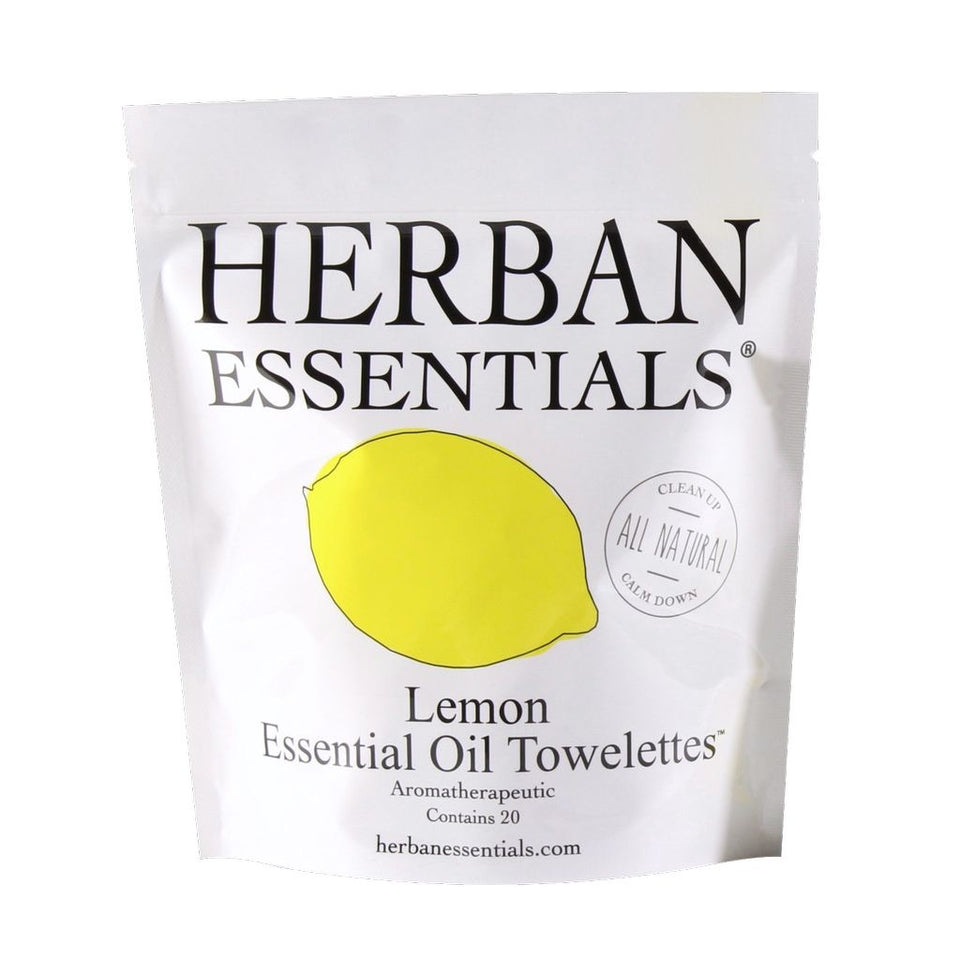 Bag of Lemon Herban Essential Towelettes