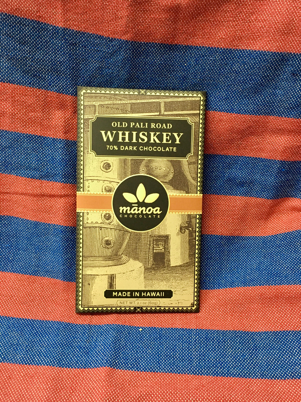 close up of whiskey chocolate bar