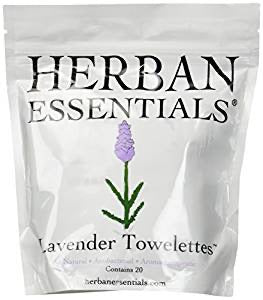 Bag of Lavender Herban Essential Towelettes