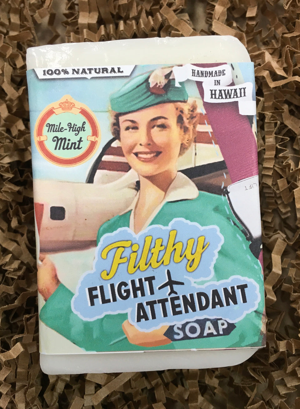 close up of filthy flight attendant soap