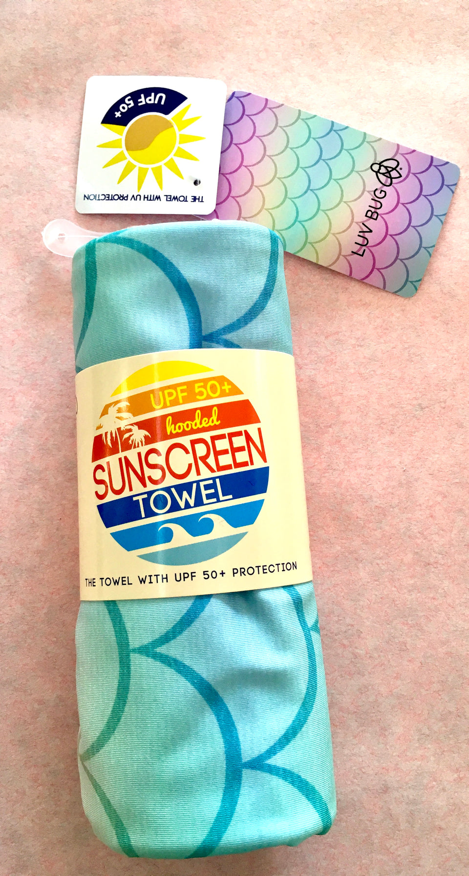 Kids Hooded Sunscreen Towel